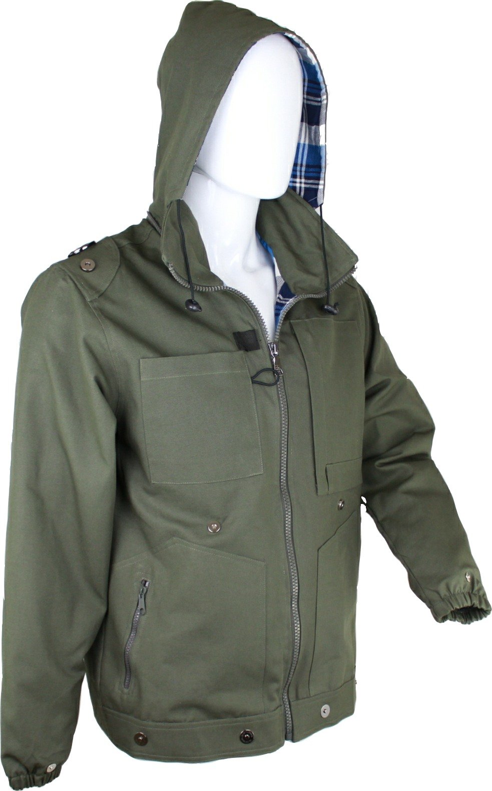 Cotton Canvas Jacket Convertible to Carry-On Backpack Travel Outdoor Camping Fishing - T&S Impact